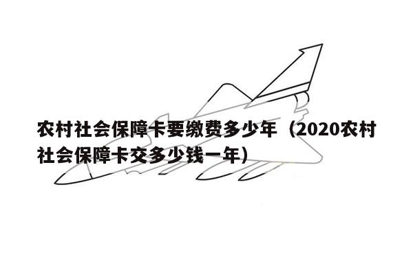 农村社会保障卡要缴费多少年（2020农村社会保障卡交多少钱一年）