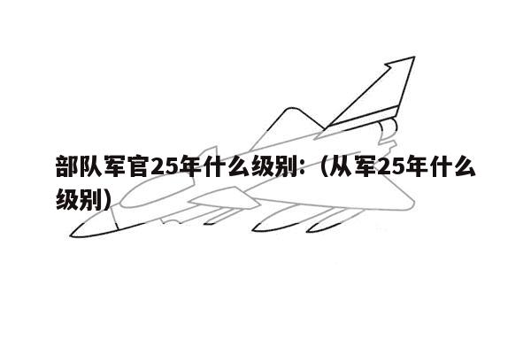 部队军官25年什么级别:（从军25年什么级别）