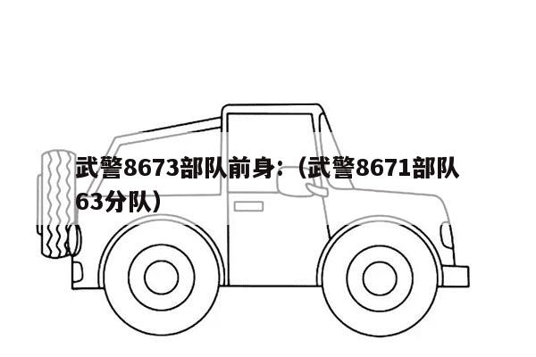 武警8673部队前身:（武警8671部队63分队）