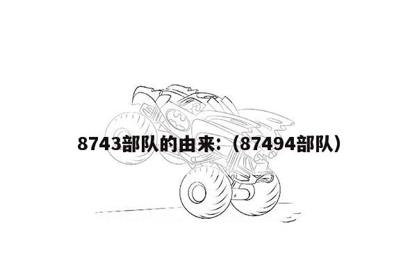 8743部队的由来:（87494部队）