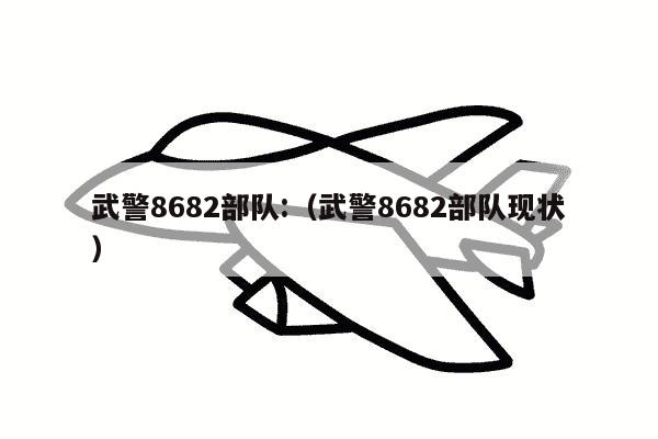 武警8682部队:（武警8682部队现状）