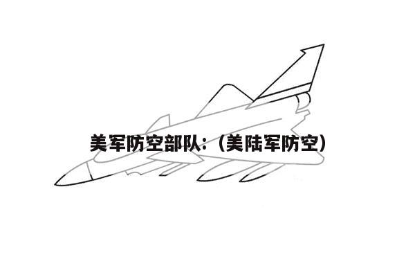 美军防空部队:（美陆军防空）