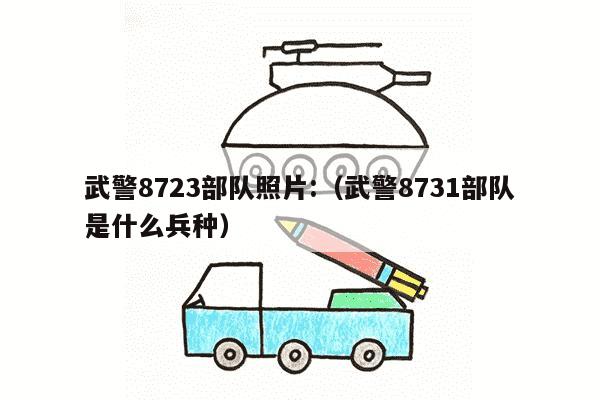 武警8723部队照片:（武警8731部队是什么兵种）