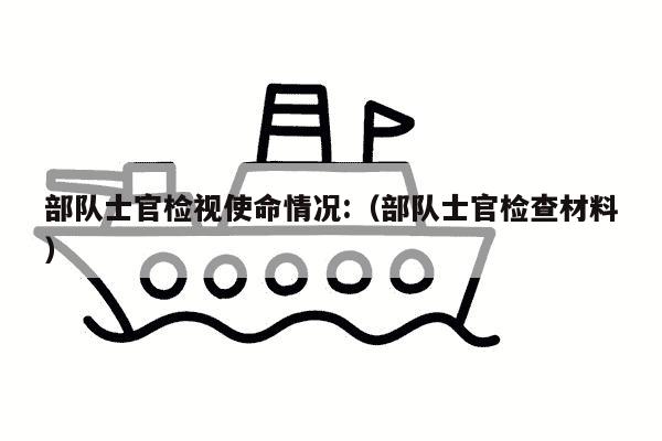 部队士官检视使命情况:（部队士官检查材料）